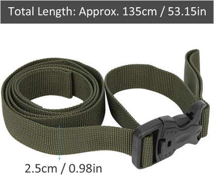 4PCS Backpack Straps, Straps with Buckles Hip Belt Replacement Double Safety Buckle Baggage Packing Suitcase V1259-DP01-A-764