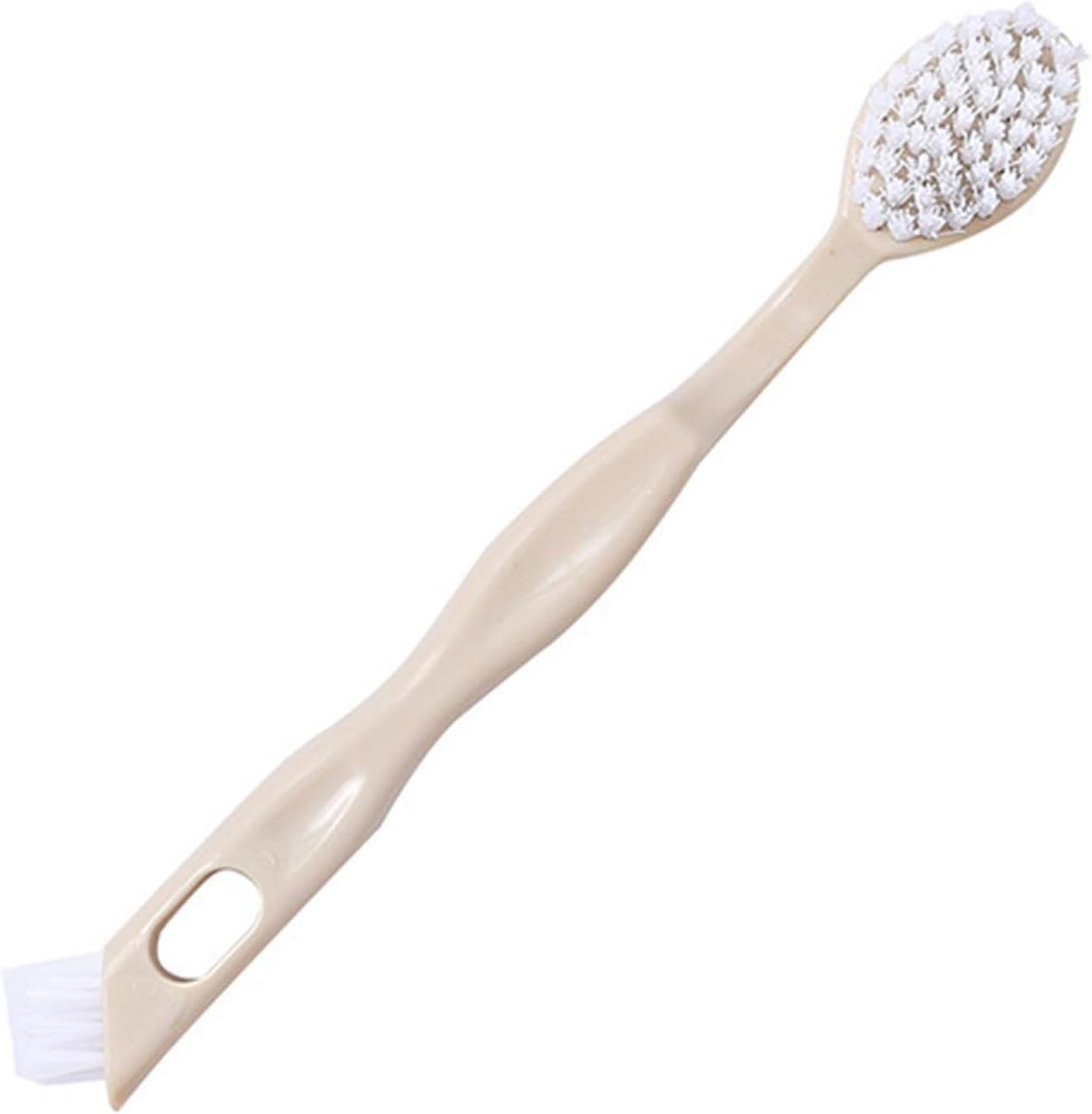 Sneaker Cleaner Brush, Multi Functional Shoe Brush Double Sided Washing Plastic Scrub for Stains (beige) V1259-DP01-A-765