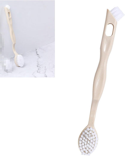 Sneaker Cleaner Brush, Multi Functional Shoe Brush Double Sided Washing Plastic Scrub for Stains (beige) V1259-DP01-A-765