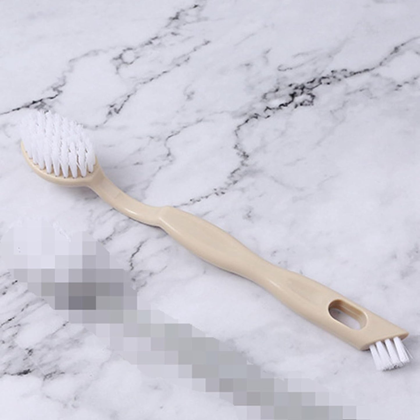 Sneaker Cleaner Brush, Multi Functional Shoe Brush Double Sided Washing Plastic Scrub for Stains (beige) V1259-DP01-A-765