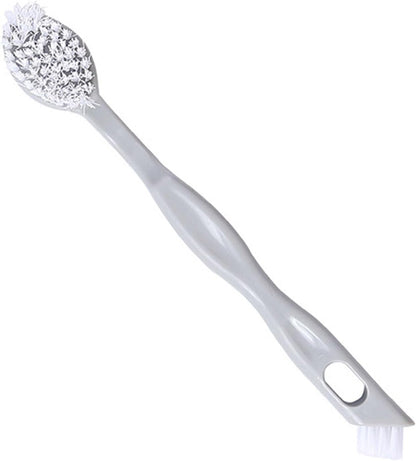 Sneaker Cleaner Brush, Multi Functional Shoe Brush Double Sided Washing Plastic Scrub for Stains (grey) V1259-DP01-A-766