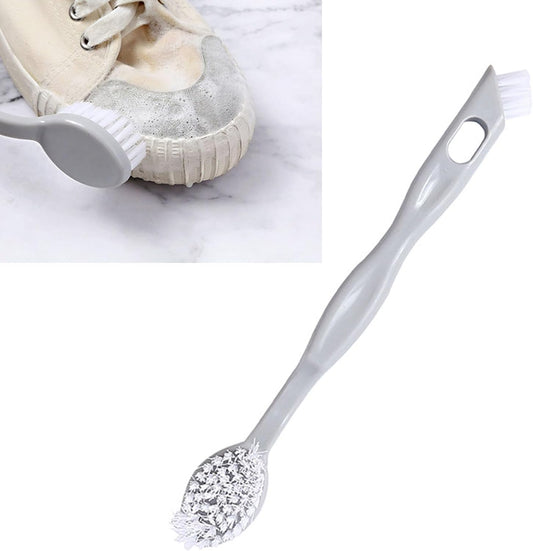 Sneaker Cleaner Brush, Multi Functional Shoe Brush Double Sided Washing Plastic Scrub for Stains (grey) V1259-DP01-A-766