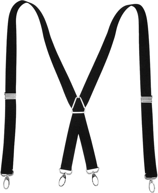 Mens Suspenders,Back Hidden Suspender,Adjustable Stretchable 2.5x110cm/1.0x43.3in Clip Suspenders Fit 4 Metal V1259-DP01-A-778