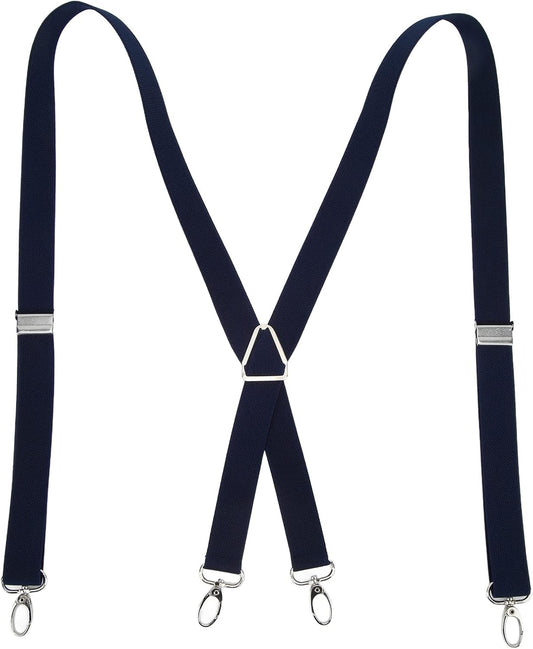 Mens Suspenders,Back Hidden Suspender,Adjustable Stretchable 2.5x110cm/1.0x43.3in Clip Suspenders Fit 4 Metal V1259-DP01-A-779