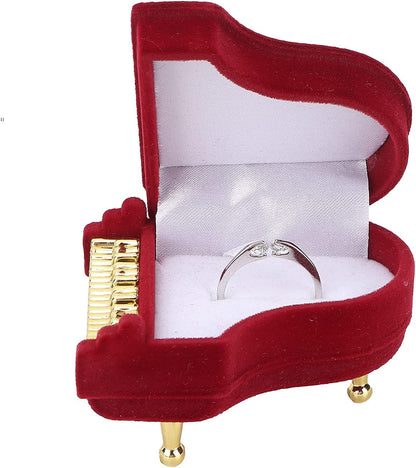 Jewelry Ring Box, Piano Shaped Wedding Box Gift Boxes for Earring Pendant Case V1259-DP01-A-787