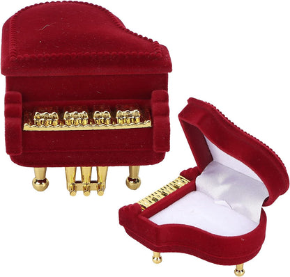 Jewelry Ring Box, Piano Shaped Wedding Box Gift Boxes for Earring Pendant Case V1259-DP01-A-787