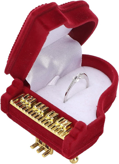 Jewelry Ring Box, Piano Shaped Wedding Box Gift Boxes for Earring Pendant Case V1259-DP01-A-787