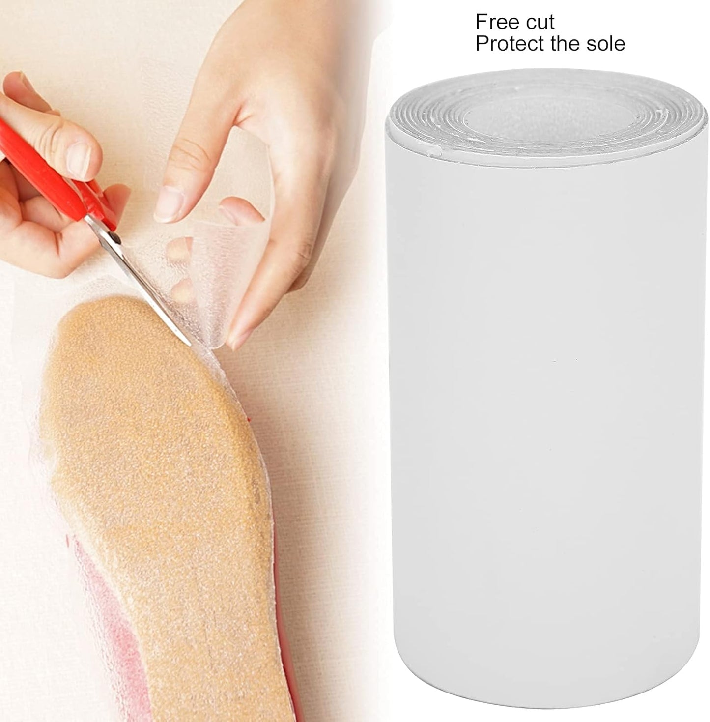 Shoe Bottom Stickers, Self Adhesive High Heels Grip Stickers Slip Resistant Sole Cover Protector for (2 Meter) V1259-DP01-A-799