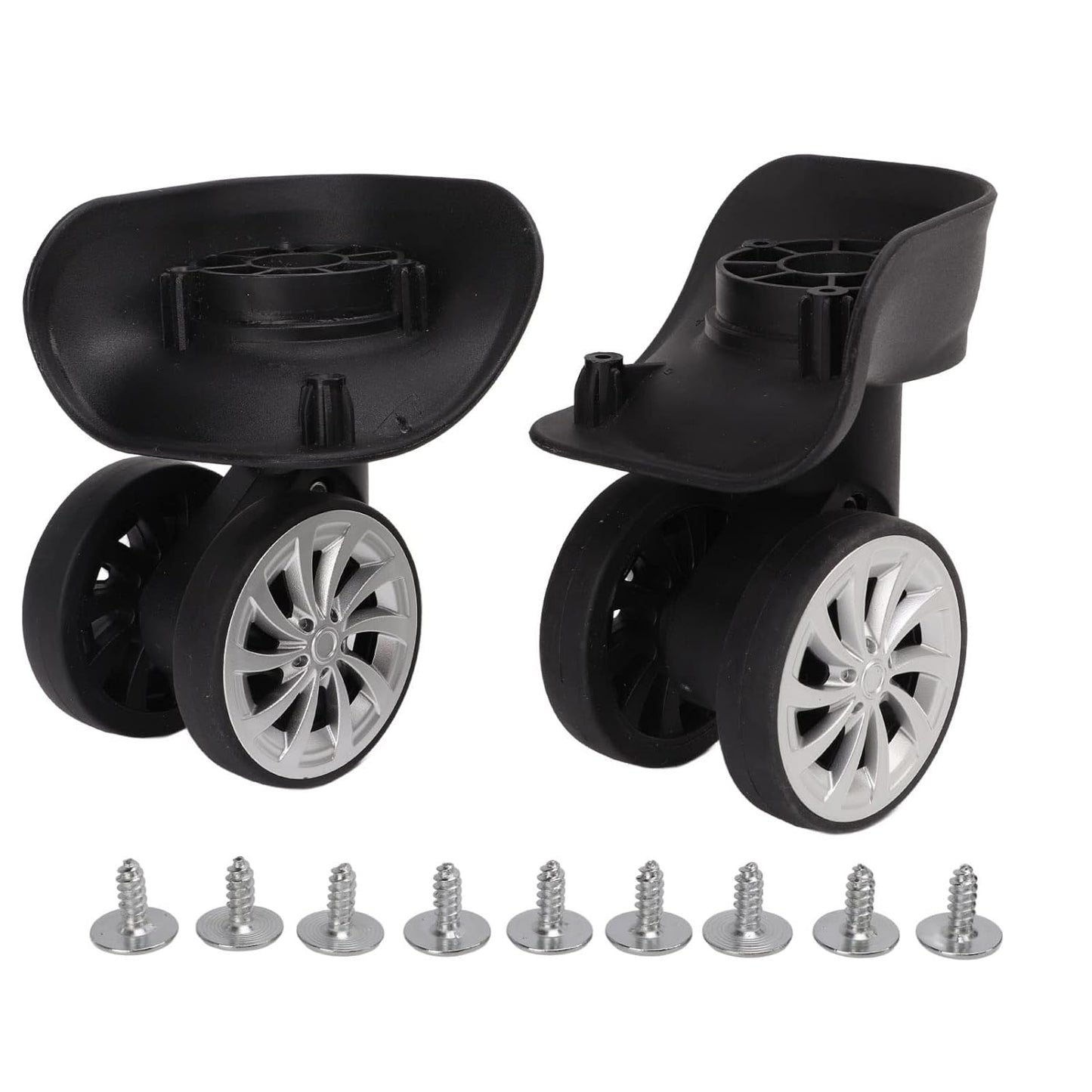 Heavy Duty Plate Casters, 2 Inch Caster Wheels Luggage Replacement Suitcase Repair Wheel for Trolley Case V1259-DP01-A-800