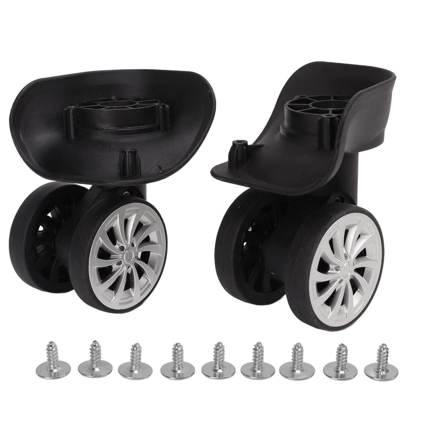 Heavy Duty Plate Casters, 2 Inch Caster Wheels Luggage Replacement Suitcase Repair Wheel for Trolley Case V1259-DP01-A-800
