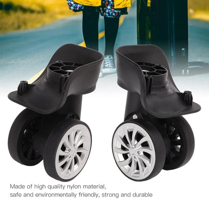 Heavy Duty Plate Casters, 2 Inch Caster Wheels Luggage Replacement Suitcase Repair Wheel for Trolley Case V1259-DP01-A-800