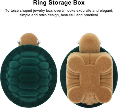 Portable Jewelry Box Organizer, Cute Cartoon Animal Wedding Ring Small Protector Case Soft Storage for Women V1259-DP01-A-801