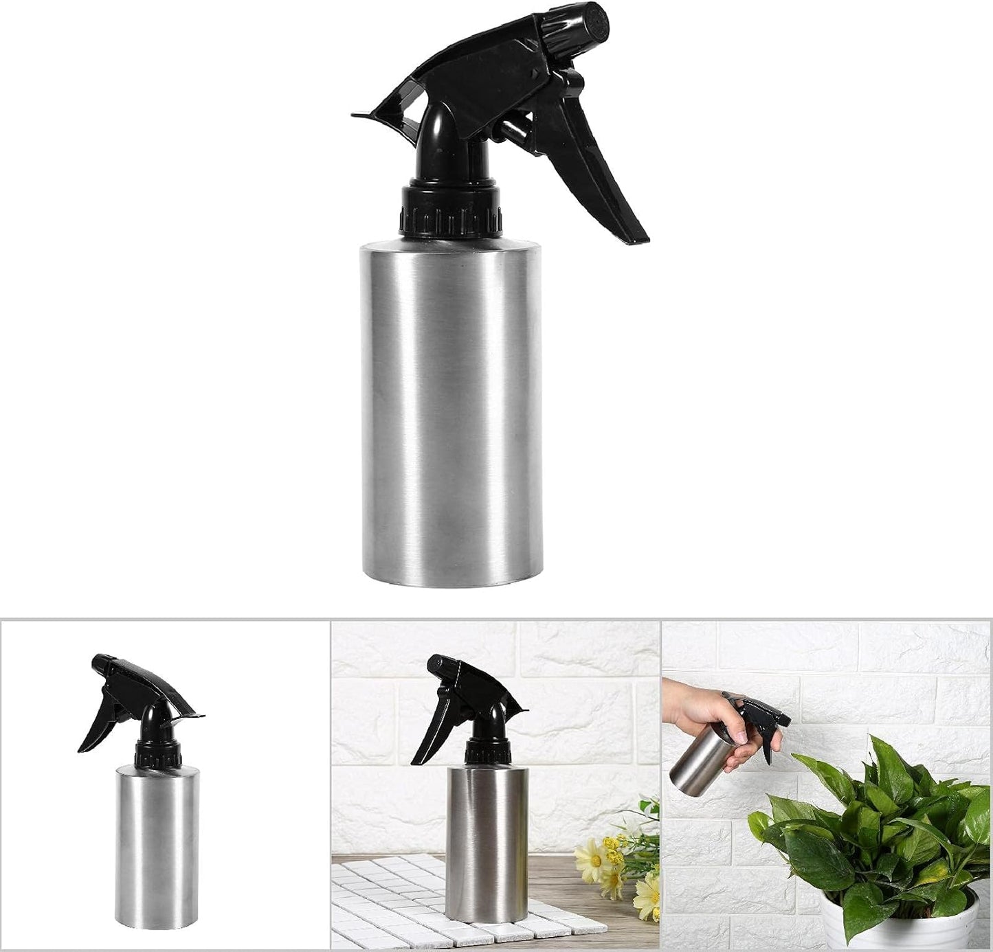 Stainless Steel Spray Bottle,Fine Mist Sprayer Empty Refillable Container for Kitchen Bathroom or Plants V1259-DP01-A-803