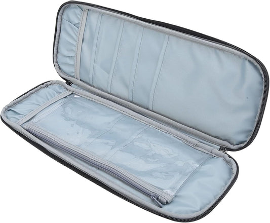 Knitting Needle Case, Travel Zipper Organizer Bag for Straight Needles Dual Crochet Case Supplies Accessories V1259-DP01-A-807