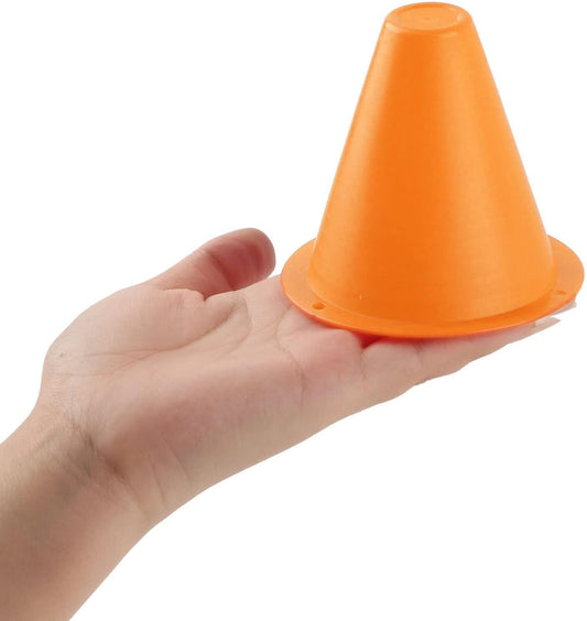 3 Inch Soccer Cones, 10PCS Mini Sport Training Marker Bight Color Plastic Traffic Cones Equipment for Outdoor V1259-DP01-A-822