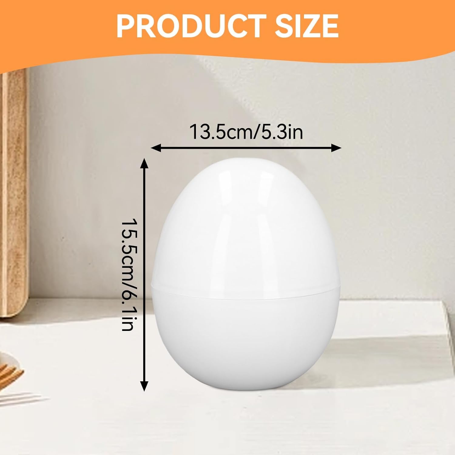 Microwave Egg Cooker, Hard Boiled 4 Capacity Boiler Steamer Poacher Microwavable with Lid for Cooking Kitchen V1259-DP01-A-829