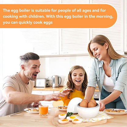 Microwave Egg Cooker, Hard Boiled 4 Capacity Boiler Steamer Poacher Microwavable with Lid for Cooking Kitchen V1259-DP01-A-829