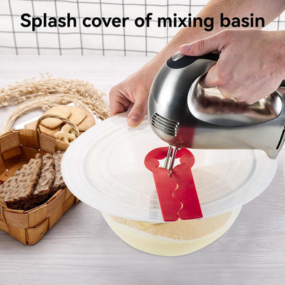 12 Inch Mixing Bowl Splatter Guard, Silicone Hand Mixer Shield Splash Guard Anti Cover for Baking & Cooking V1259-DP01-A-837