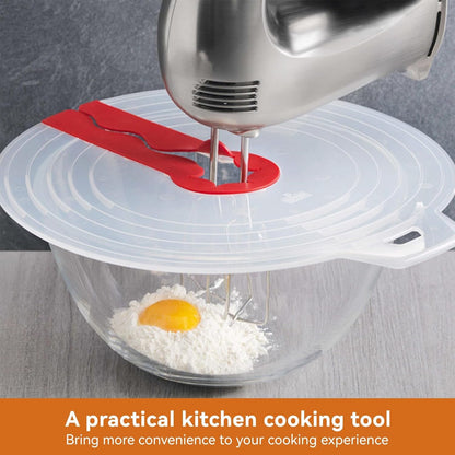 12 Inch Mixing Bowl Splatter Guard, Silicone Hand Mixer Shield Splash Guard Anti Cover for Baking & Cooking V1259-DP01-A-837