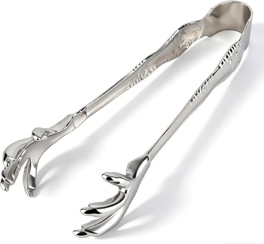 Stainless Steel Claw-Style Ice Tongs, Bar Hockey Special Eagle Claw Shape Tongs Serving Chicken Feet V1259-DP01-A-843