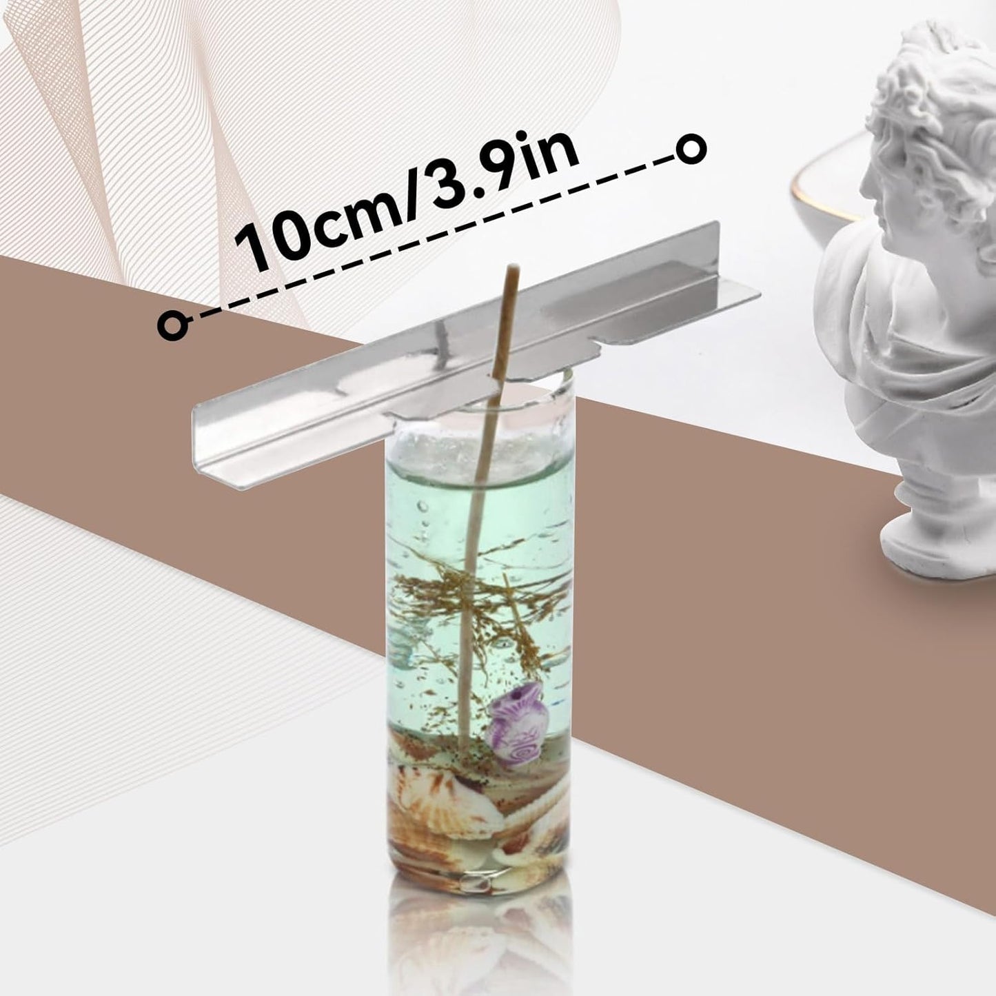 10PCS Metal Candle Wick Holder, Holders for Making Centering Tool Stainless Steel Device DIY Craft V1259-DP01-A-849