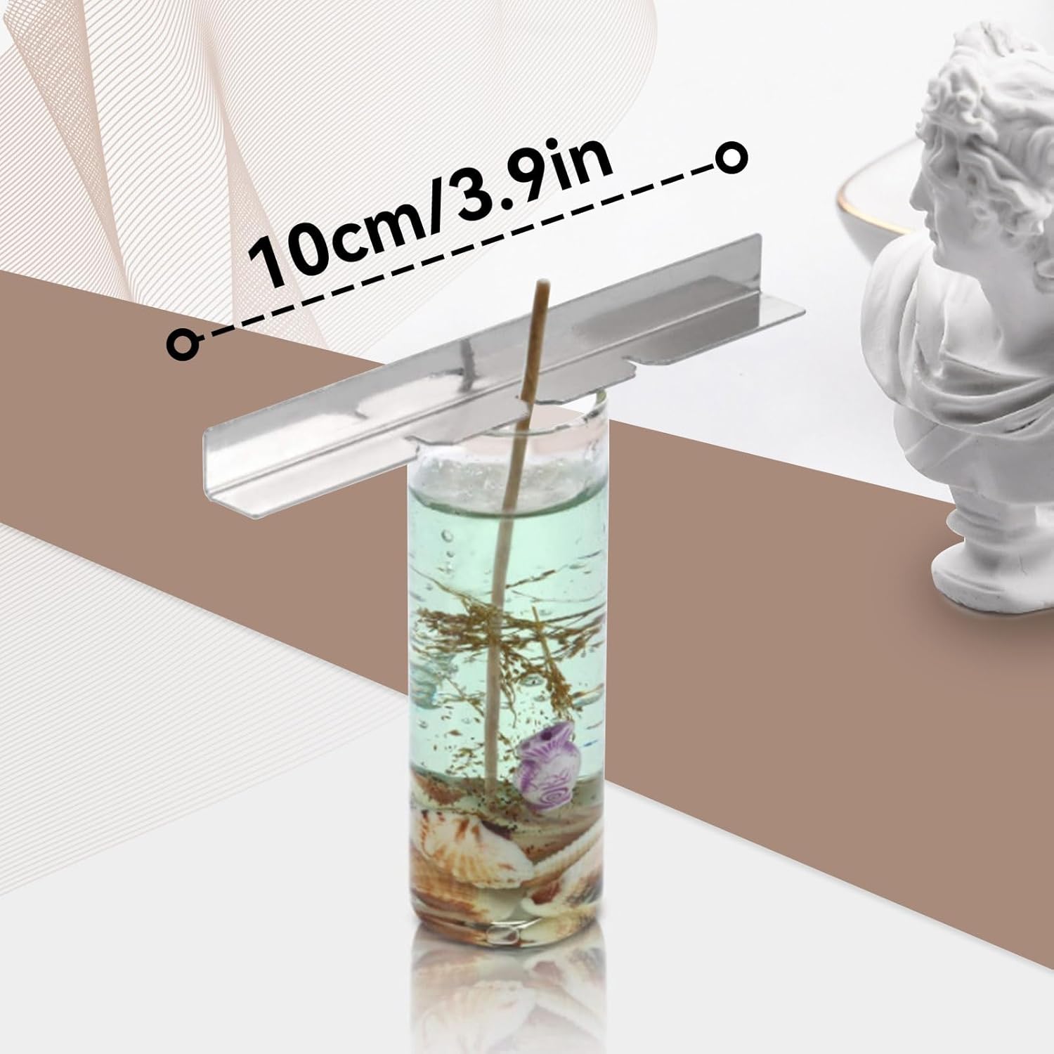 10PCS Metal Candle Wick Holder, Holders for Making Centering Tool Stainless Steel Device DIY Craft V1259-DP01-A-849