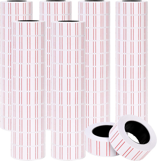 30000 Pcs Price Gun Labels Paper, 60 Rolls Pricemarker Label Stickers Fit Most of Tag Machines(Mx-5500, V1259-DP01-A-879