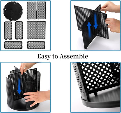 2 Pack Coffee Cup Dispenser, Rotatable 4 Compartment and Lid Holder, Plastic Paper Storage Organizer for V1259-DP01-A-891