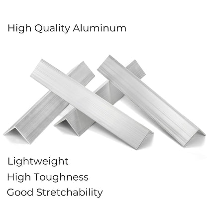 4 Pack Aluminum Angle 6061, 2" x 2"x 1/8" Stock, Bars 12" Length, 90-Degree Angled Extrusion, T5 Temper Mill V1259-DP01-A-898