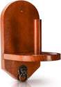 Wall Mounted Cone Chalk Holder, Solid Wood Pool Hand Billiards Table Holder with Beveled Edge and Hardware, V1259-DP01-A-913