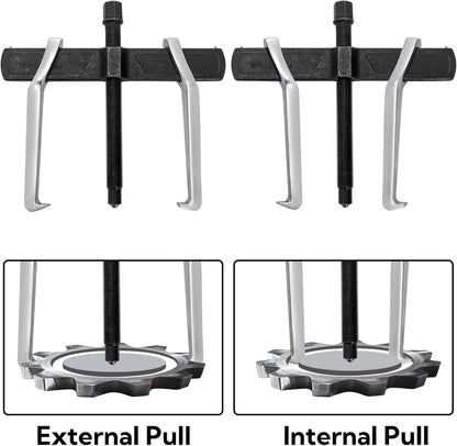 2-Jaw Gear Puller, 10 Inch Two Claws Puller Tool, Adjustable Steel Bearing Pulling Device, Heavy Duty Removal V1259-DP01-A-973