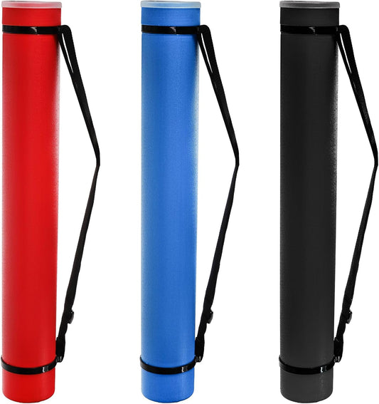 3 Packs Extendable Poster Tube, 25" to 42.5" Waterproof Blueprint Holder with Strap, Portable Telescoping V1259-DP01-A-975