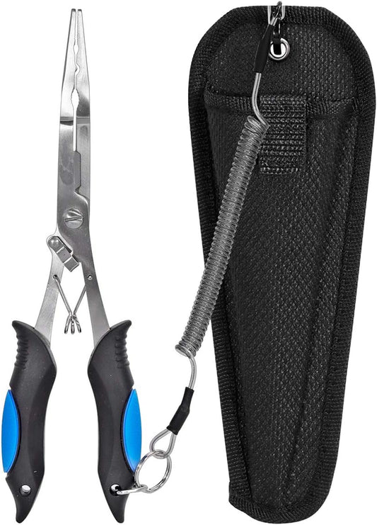 Vishaaktang - Hook Remover - Stainless Steel - Long Nose Hook Remover - With Sheath and Lanyard - Suitable V1259-DP01-BO-100