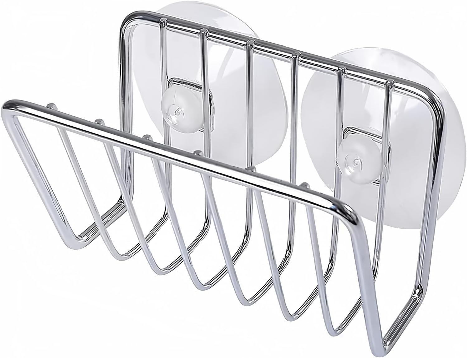 Sponsrek - Kitchen Gully Stone Sponsrek - Stainless Steel Suction Cup - Sponsholder - Silver V1259-DP01-BO-103