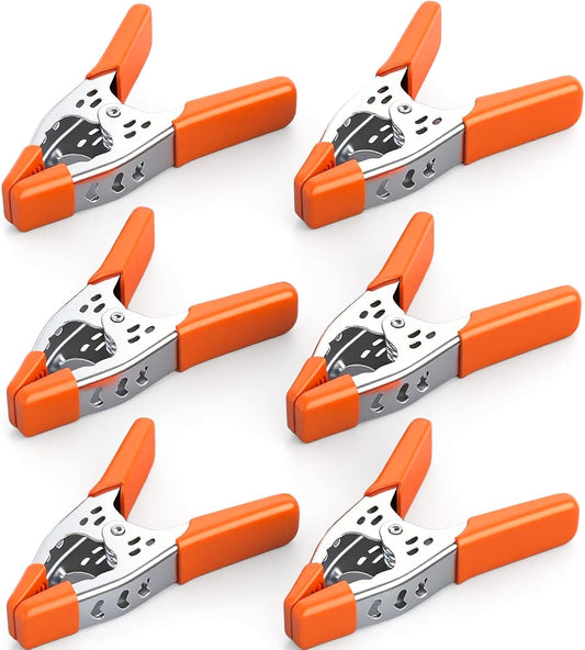 Spring Clamps - Set of 6 - 6 inch - Heavy Duty Spring Clamps - Metal Spring Clamps - Fastening Clamps - V1259-DP01-BO-105