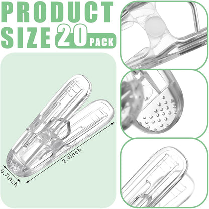 Plastic clips - pack of 20 - Balloon arch clips - Plastic spring clips - 2.4 inches - Sturdy clips - For V1259-DP01-BO-106