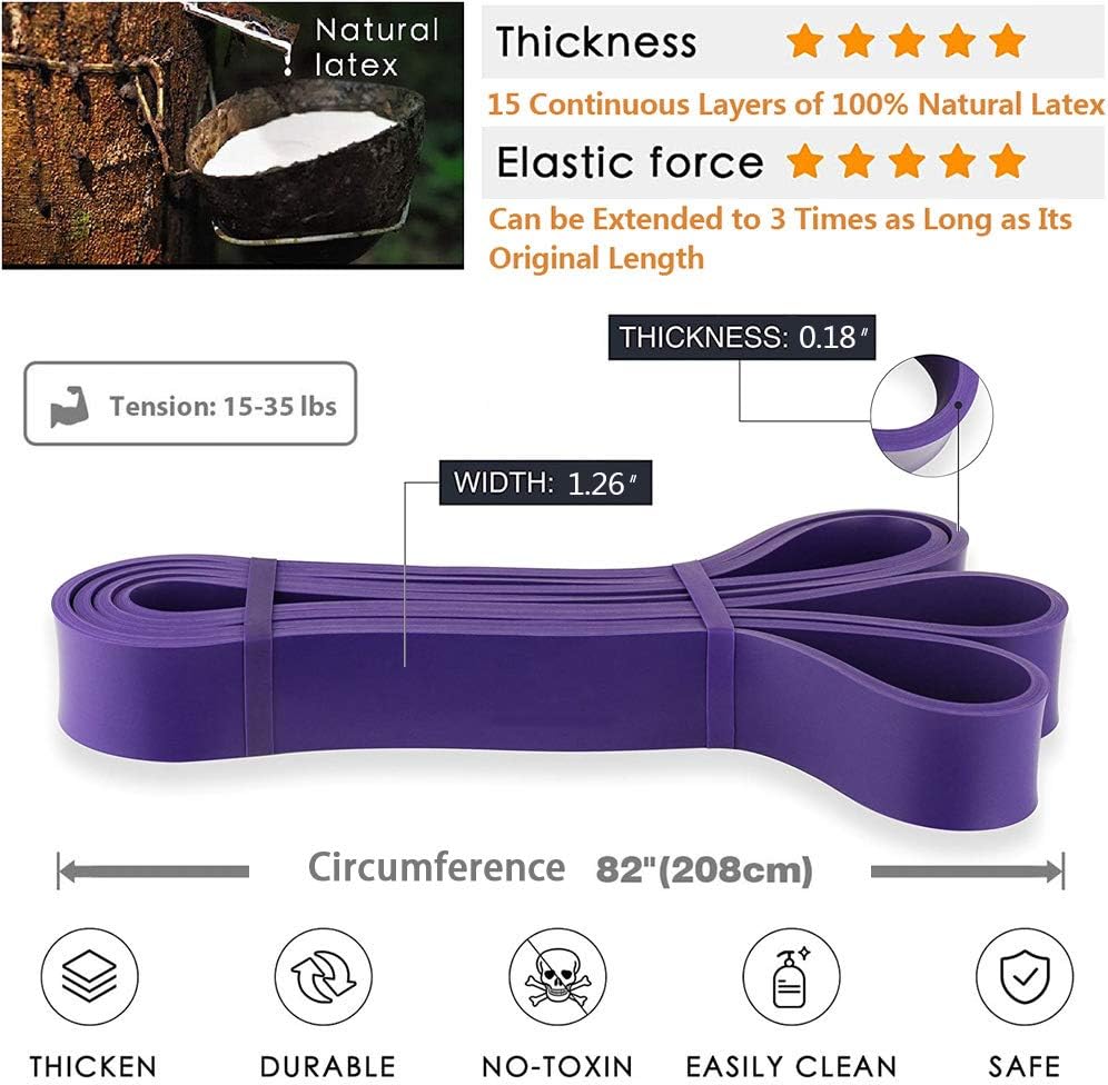 Resistance bands - Pull-Up Bands - Pull-Up Assist Bands - Exercise bands for men and women - Exercises - V1259-DP01-BO-11