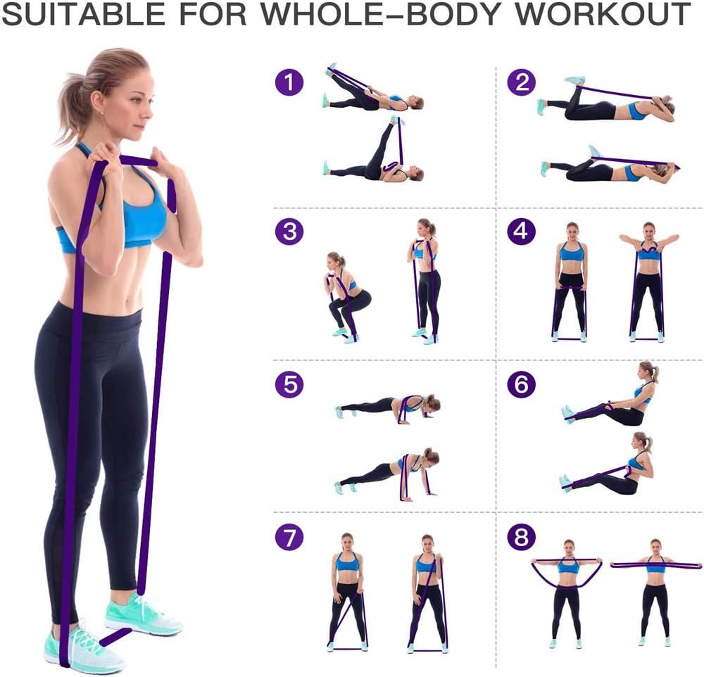 Resistance bands - Pull-Up Bands - Pull-Up Assist Bands - Exercise bands for men and women - Exercises - V1259-DP01-BO-11