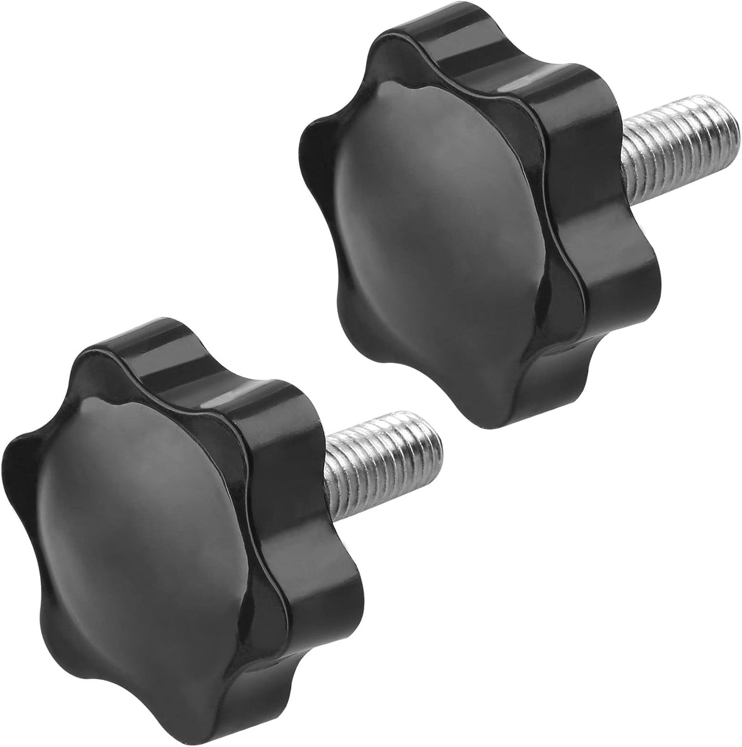 Screw - M8 x 20mm - Star-shaped knob - 2 pieces - Plastic - Hexagonal - Hand-tightening screw - For V1259-DP01-BO-112