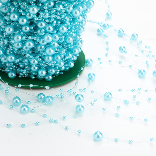 Artificial pearl string - pearl beads - suitable for blue weddings - bridal bouquets - do-it-yourself crafts V1259-DP01-BO-113