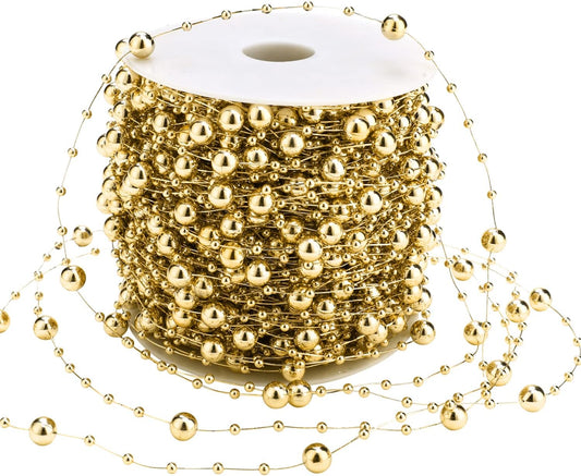 Artificial pearl beads chain - Pearl beads - Suitable for light blue weddings, bridal bouquets, DIY crafts, V1259-DP01-BO-115