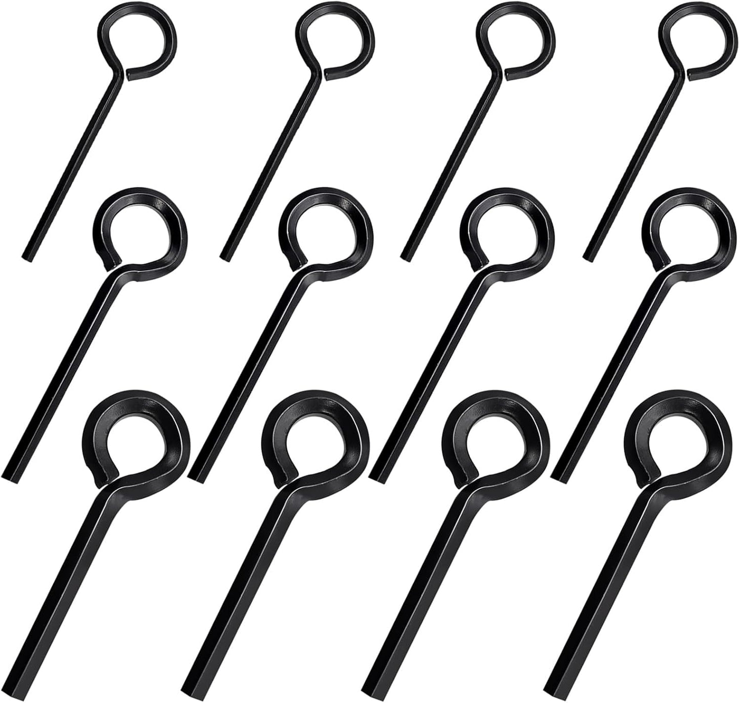 Schroevendraaiers - Socket keys - 12 pieces - Black - 7/32 inch - 5/32 inch - 1/8 inch - Standard hex - Metal V1259-DP01-BO-118
