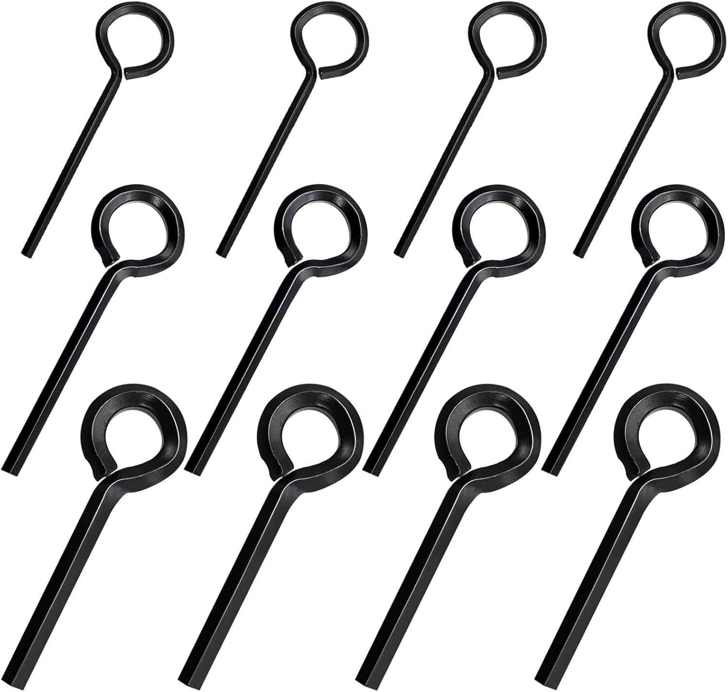 Schroevendraaiers - Socket keys - 12 pieces - Black - 7/32 inch - 5/32 inch - 1/8 inch - Standard hex - Metal V1259-DP01-BO-118
