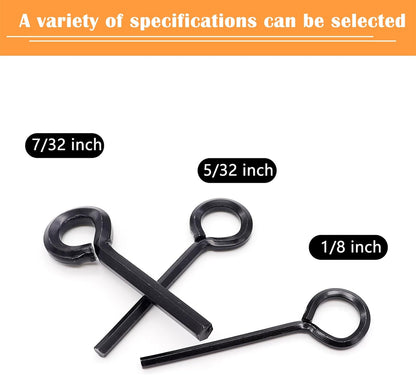 Schroevendraaiers - Socket keys - 12 pieces - Black - 7/32 inch - 5/32 inch - 1/8 inch - Standard hex - Metal V1259-DP01-BO-118