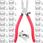 Keychain Hardware Kit - 50 pieces - Lanyard Keychains - 1 inch - With Keychain Pliers - Hardware Supplies for V1259-DP01-BO-120