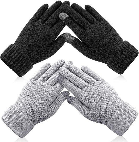 Winter gloves - Fleece gloves - Warm - Soft - Touchscreen gloves - Ladies' winter gloves - Suitable for cold V1259-DP01-BO-142