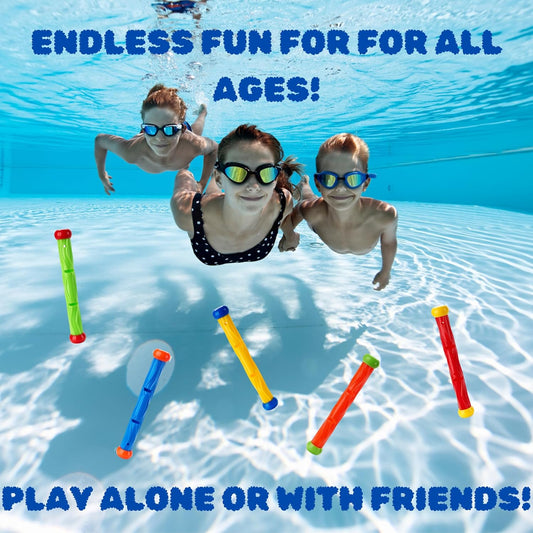 Diving stick - Dive toys - Kids' pool toys - Suitable for children aged 8-12 years - Pool toys - Colourful - V1259-DP01-BO-15