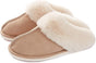 Slippers - Plush Slippers - Winter Slippers - Lounge - Soft - Warm - Non-slip - Beige - Size 36/37 V1259-DP01-BO-150