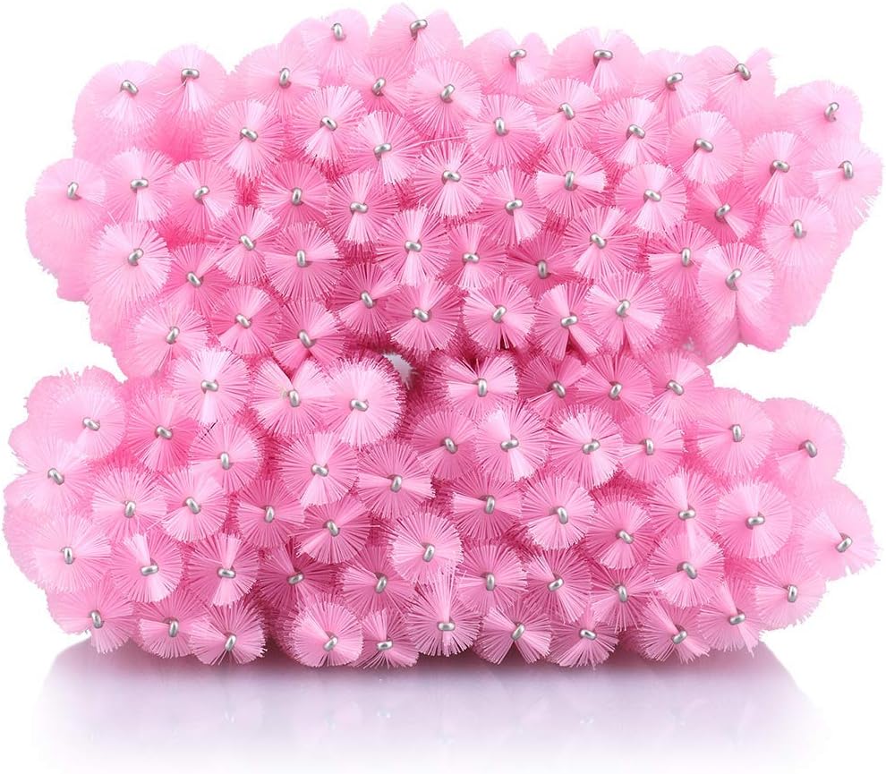 Lash Brush - 100 pieces - Disposable Lash Brush - For Eyelash Extensions - Pink - Crystal Mascara Stick - V1259-DP01-BO-157