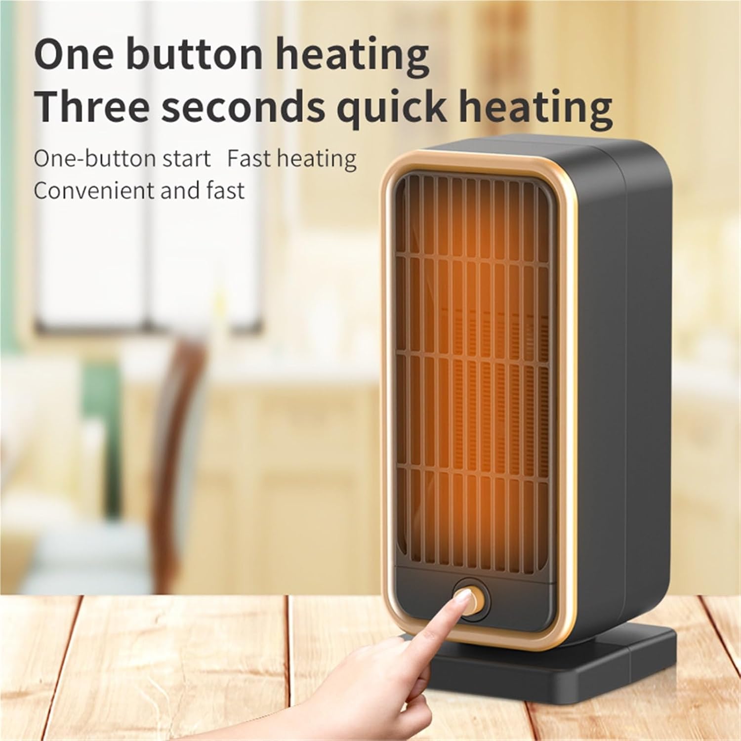 Electric heater - Indoor electric heater - Fan heater for household use - 500W - Ceramic heating element - V1259-DP01-BO-162